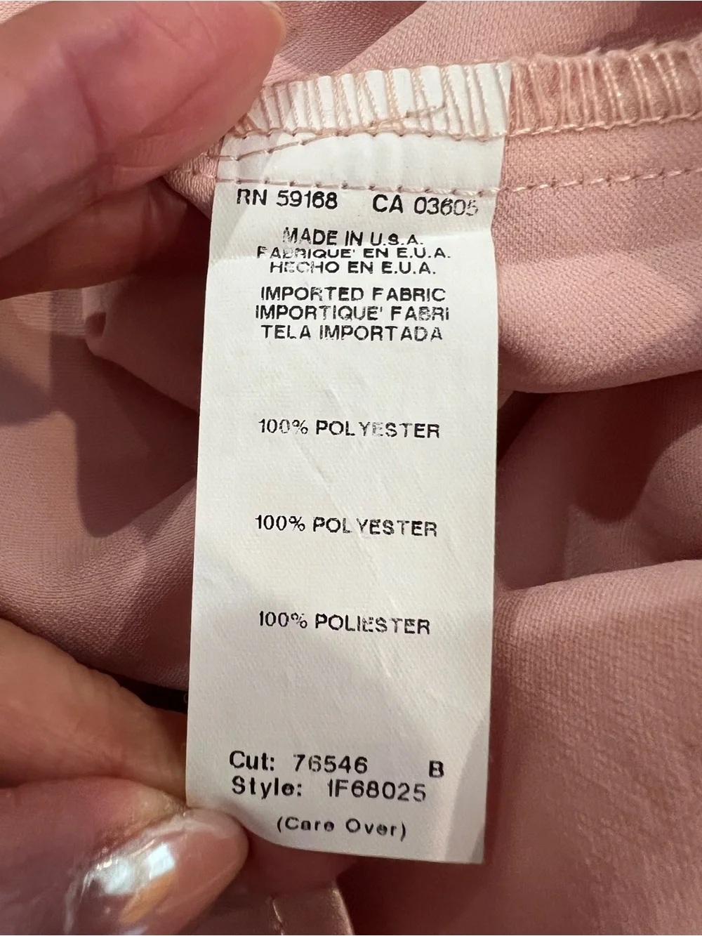 Fifteen Twenty Pink Ruffle Peasant Satin Blouse Top M Tie Neck Long Sleeve EUC - Picture 4 of 7